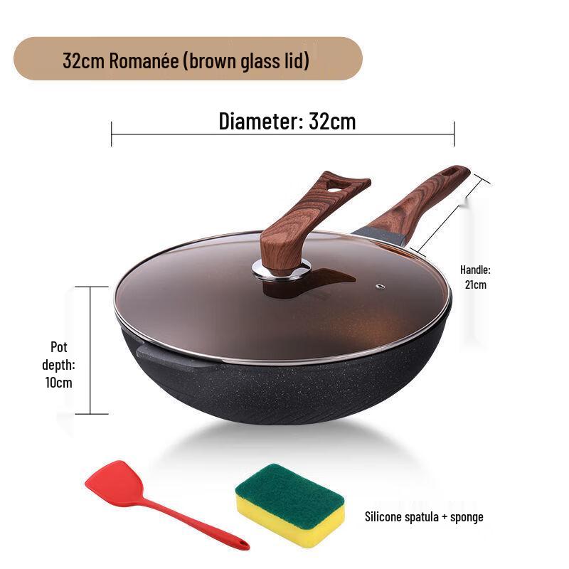 Zhishi Romanee 32cm Aluminum Die-cast Wok