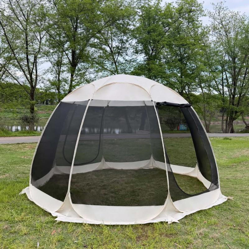 Quick Setup Mesh Canopy Tent Outdoor Camping Picnic Shade Mosquito Protection 4-8 Person Portable Dome Shelter