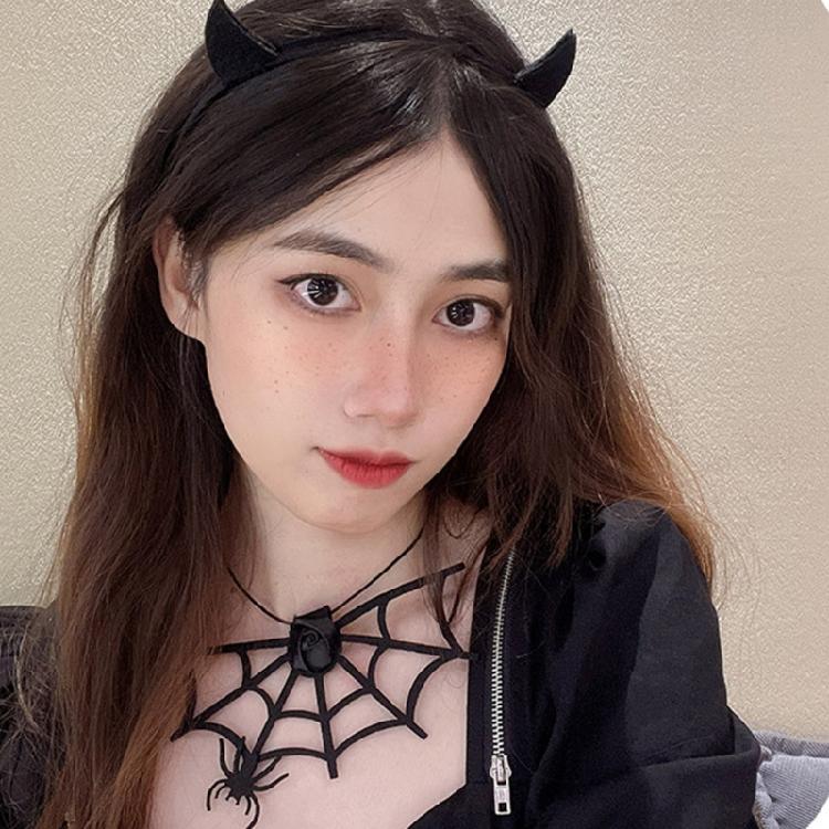 Spiders Charms Necklace Statement Choker Necklace Women Girls Party Accessories