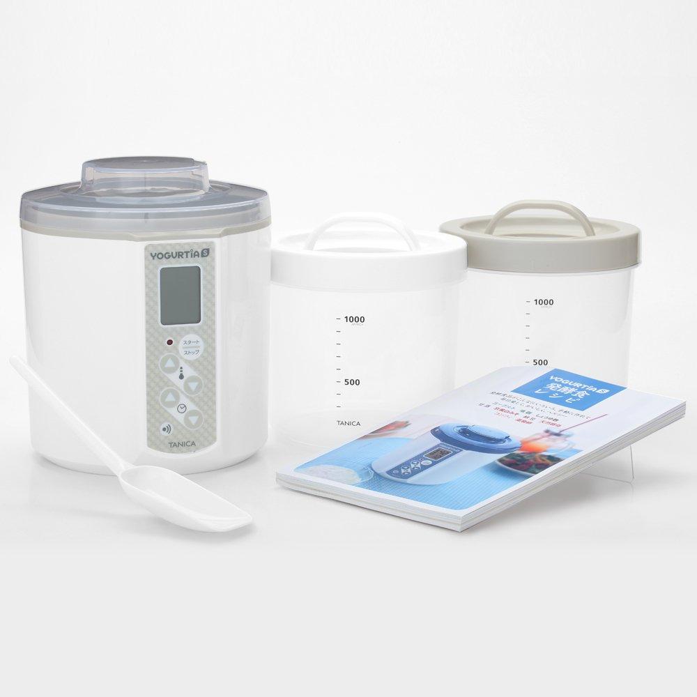 Tanica Electric Yogurt Maker, Yogurtia S, 1200ml, YS-01 (White), with Temperature Control (25-70°C), Timer, and Buzzer
