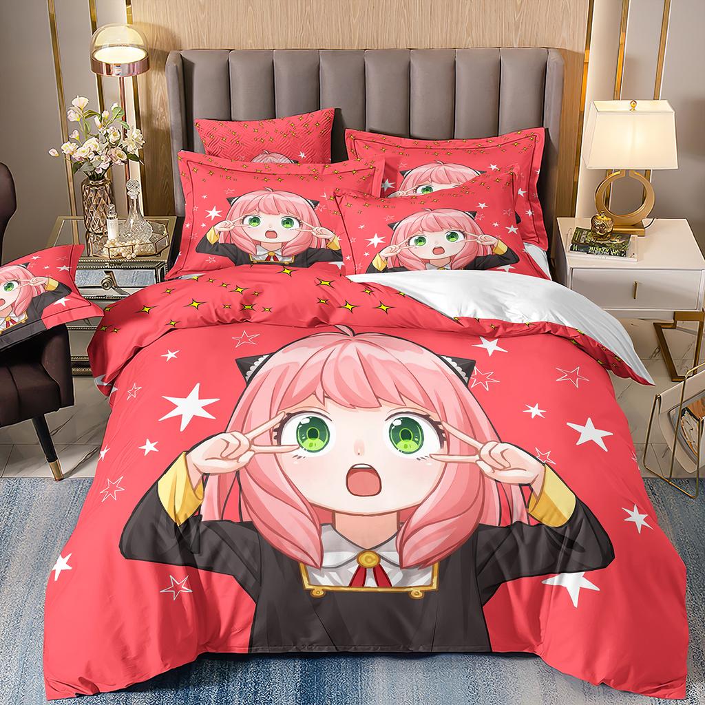 Spy X Family 3D Print Anime Printed Bed Set Duvet Cover Pillowcase Bedding Set Bed Linen Sheet Quilt Cover Full Queen King Size