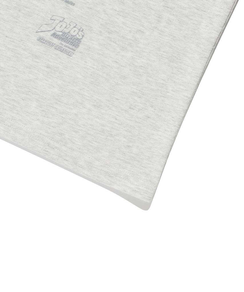 NICEGHOSTCLUB Jojos Stardust Crusaders Polnareff Poster Tee_Light Gray(Ng2Gmut502E)