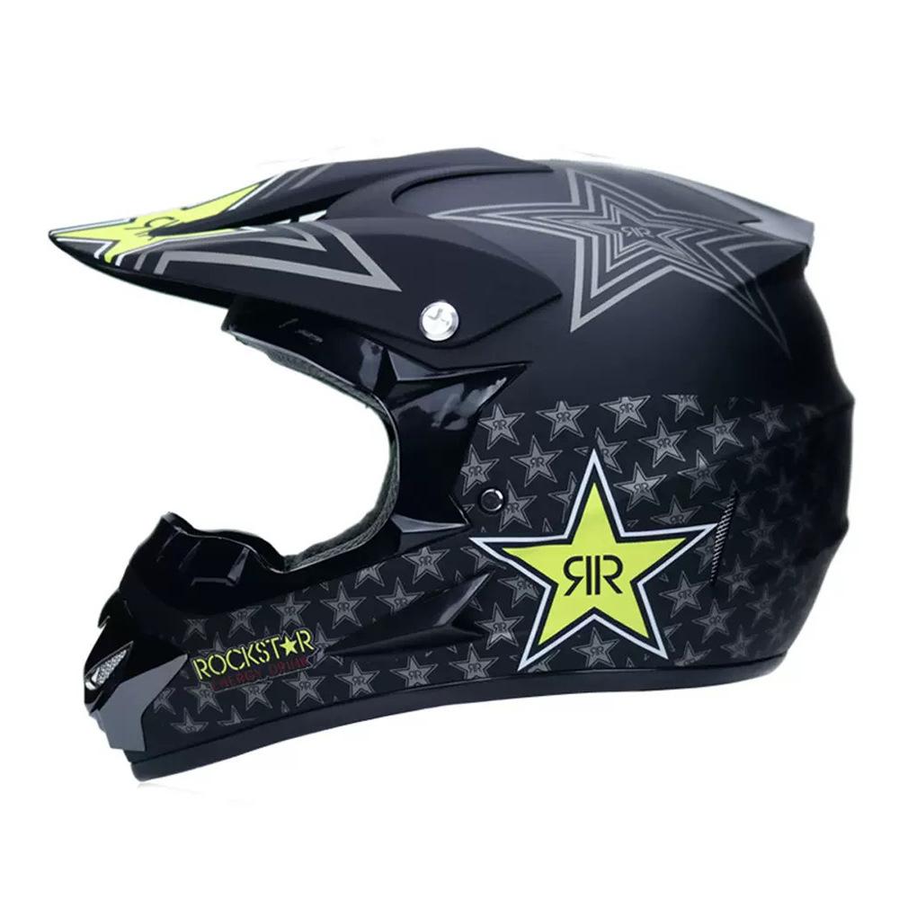 Full-face motorcycle helmet for men, suitable for go-karts, ATVs, mountain bikes, off-road riding, and downhill riding, suitable for all seasons
