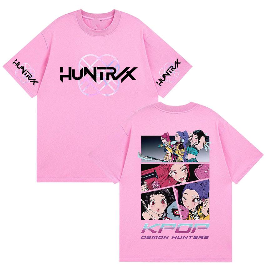 Limited Demon Hunters 2025 K-pop Film Graphic T-Shirt Men Women Clothing Tide Oversized T Shirt Fashion High Quality Cotton Tees