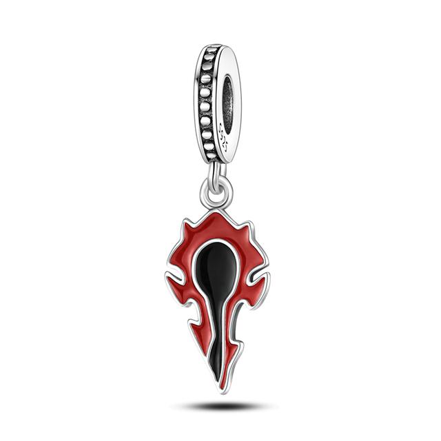 Rote Serie Anhänger Charms Perlen Plata Charms von Ley Fit Original Brand Frauen Armband Anhänger Halskette Schmuck