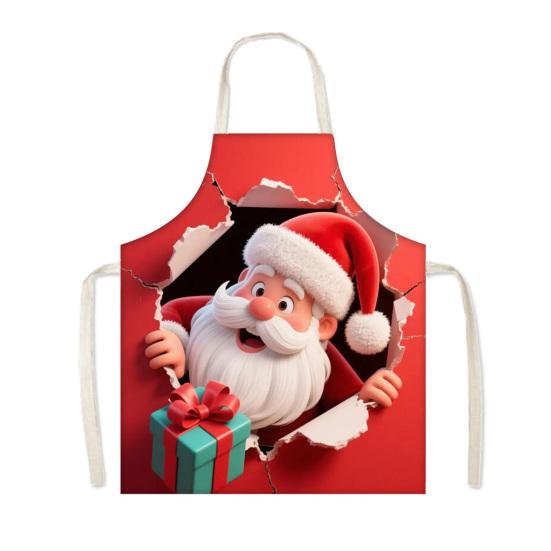 Professional Server Apron Christmas Apron, Waterproof And Oil-proof Kitchen Adjustable Strap Full Coverage Cooking Large Chef for Men Women