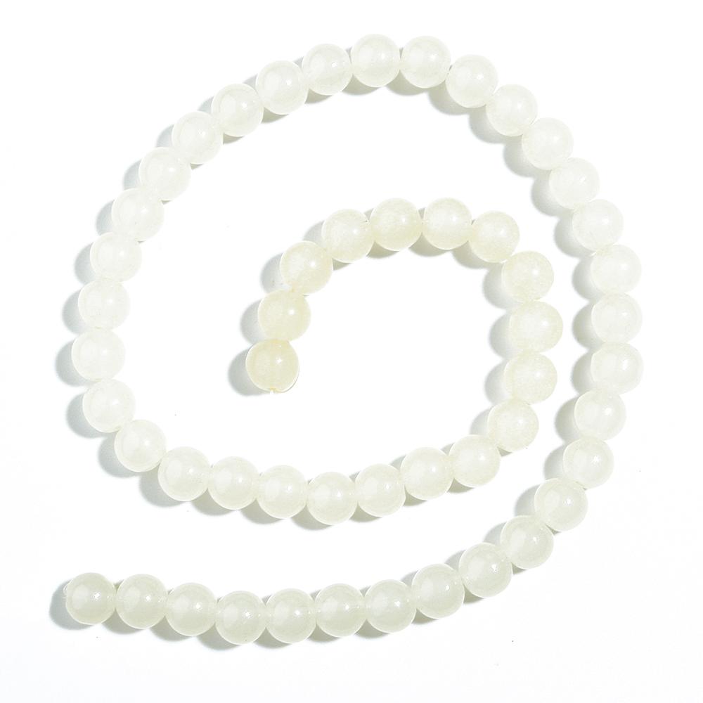 1 Strand 6/8mm Solid Color Glass Beads Loose Spacer Round Beads For Jewelry Making DIY Handmade Bracelet Necklace Accessories