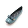 Fashion Doudou Square Toe Flat Shoes for Women 2024 New High Quality Genuine Leather Soft Sole Large Size
