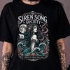Odyssey Shirt, Ancient Siren Society Fantasy Tee, Greek Mythology Gothic Design, Book Lover Gift for Dark Academia & Mythology Fans