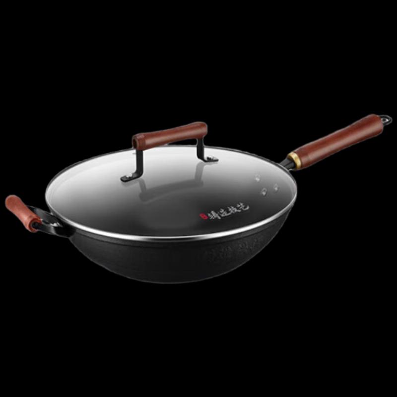 SUPOR 34cm Non-Coated True Rust-Proof Cast Iron Wok