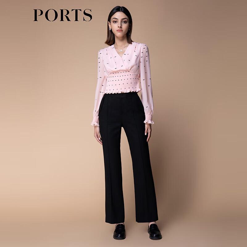 Ports Women's Black Casual Trousers