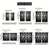 Artistic Modern Baphomet Curtains Light Filtering Design Bedroom Living Room Dining Study Curtain With Rod Pocket Blackout Polyester Perfect For Area