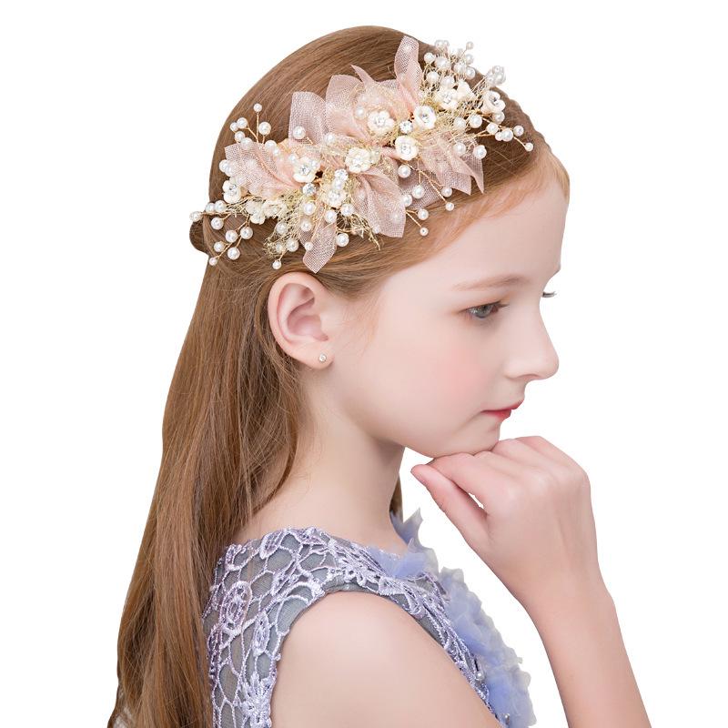 Golden Korean Mori Style Flower Headband for Girls