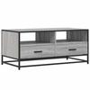 VidaXL Table basse sonoma gris 100x50x45 cm bois d'ingénierie et métal 848787