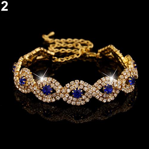 Elegant Deluxe Austrian Bracelet Women Infinity Bangle Gift