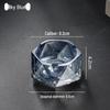 Compact Glass Ashtray for Hotel Rooms, Bedrooms, and Bathrooms