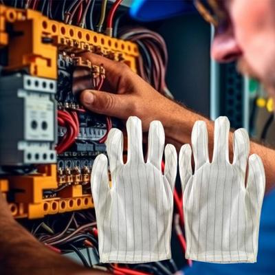 Sulfur Free Working Gloves Nylon Safety Work Gloves Tool Anti-static Gloves  Electronics Factory