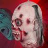 Severed Face Halloween Prop Bloody Face Latex Decoration Scary Realistic Party Props Festive Odorless Cut Face Corpse Face Prop
