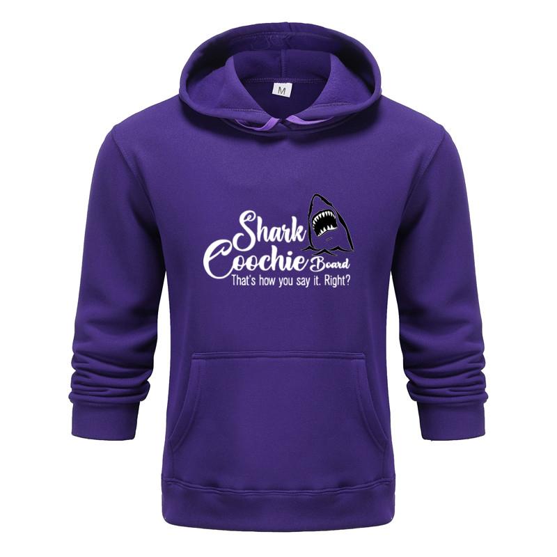 Autumn and Winter New Personalized Shalk Coochile Boald Printed Clothing Men and Women Hoodie Lovers Pullover Jogging Sports Hoodie