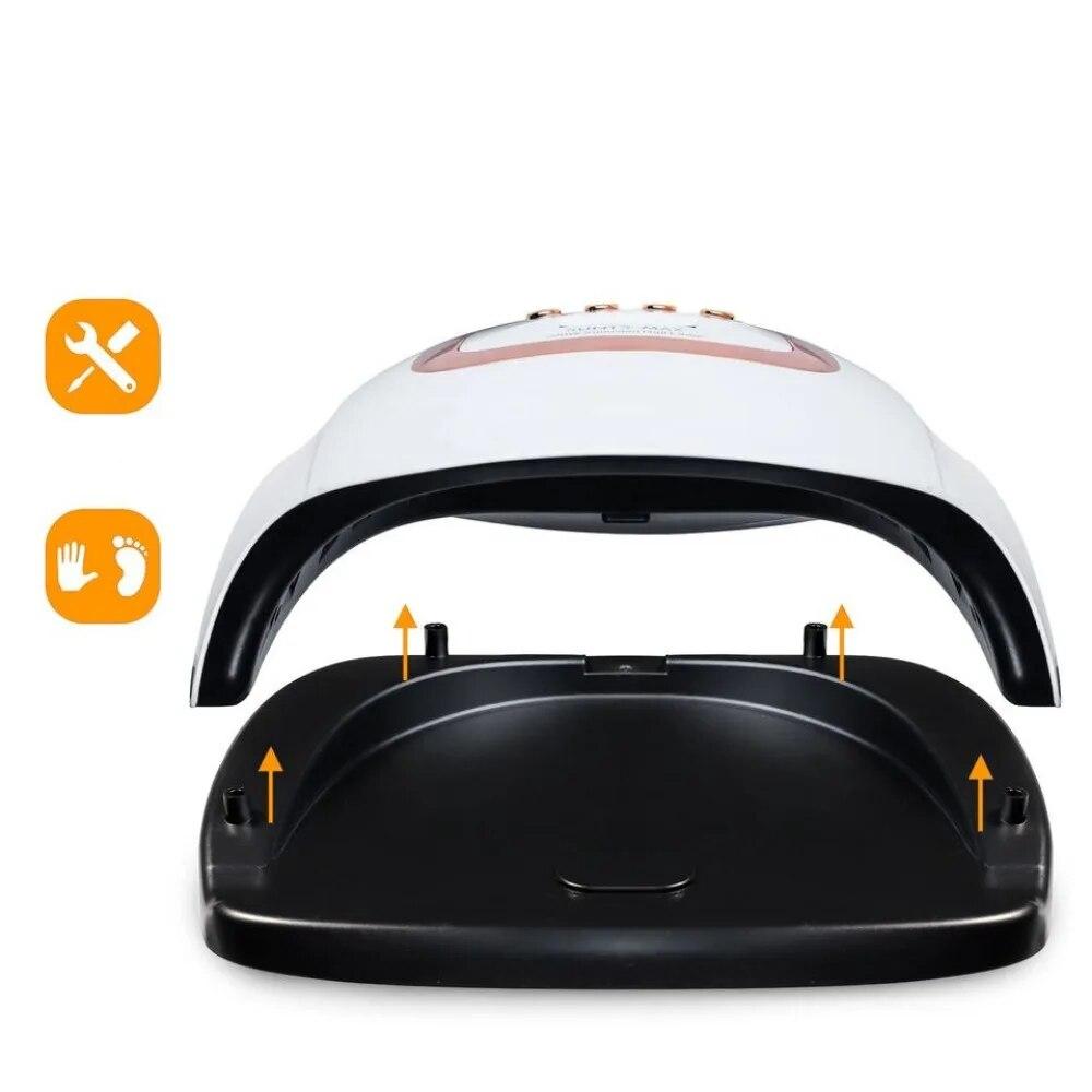 SUN T5 MAX 220W Nail Dryer Machine Drying All Gel Nail Polish Uv Led Nail Lamp Dryer With Sensor LCD Display