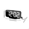 Bedside Digital Alarm Clock with USB Ports and Adjustable Brightness for Dormitory