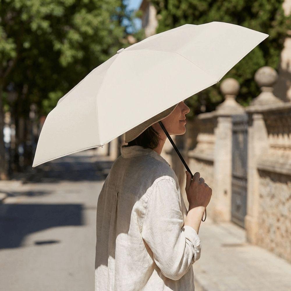 UV Protection Pocket Sunscreen Umbrella Solid Color Dual-Use Umbrella Travel Use