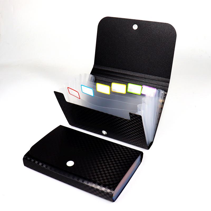 A6 Mini Accordion Bag: 12-Layer Coin Purse & Receipt Organizer with 7 Compartments for Bills and Planner, Ideal Gift.