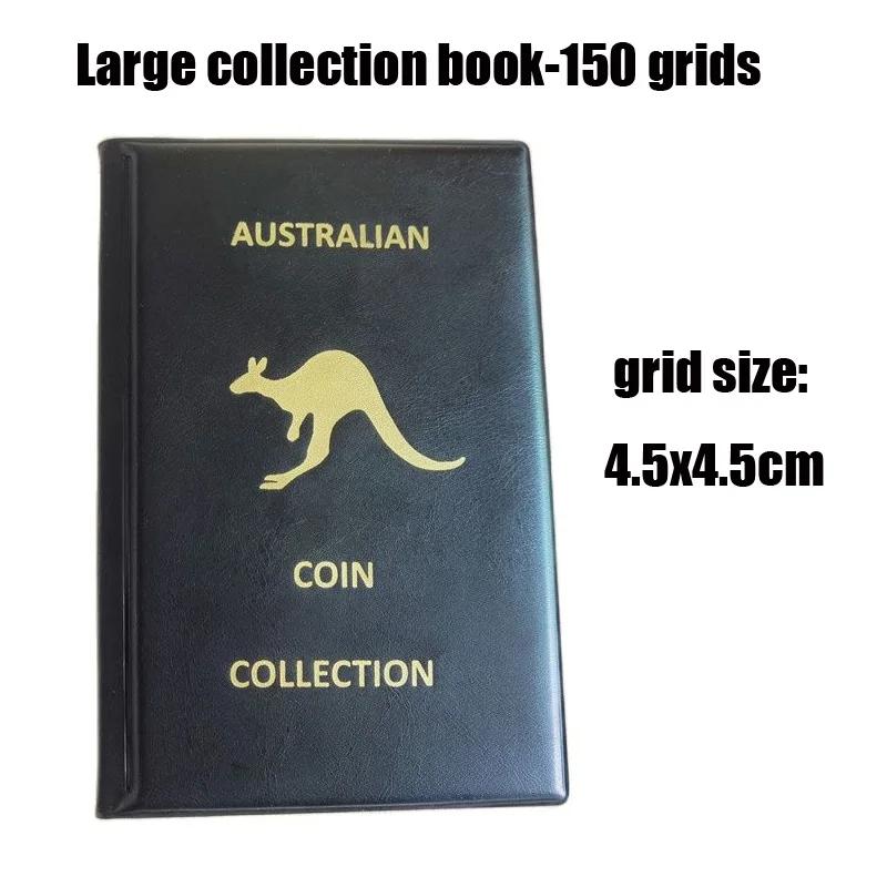 300 Mřížkovaná kožená peněženka Úložní kniha Velikost Mřížkovaný odznak Měděná mince Vertikální Vodotěsná Odolná PVC Sběratelská kniha
