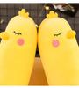 Yellow Chicken Plush Toy - Removable and Washable Hugging Pillow Doll for Kids, Leg-Clamping Stuffed Animal.