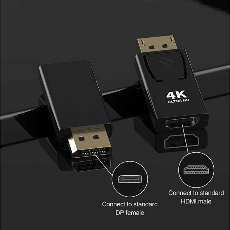 DP To HDMI-compatible Max 4K 60Hz Displayport Adapter Male To Female Cable Converter DisplayPort To