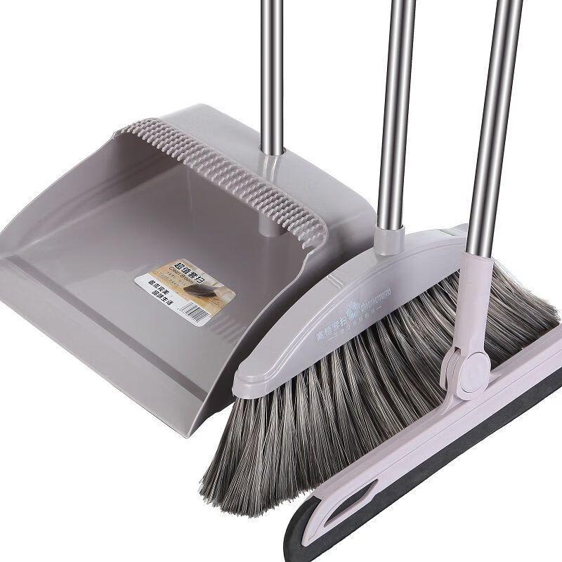 Soft Bristle Broom & Dustpan Set