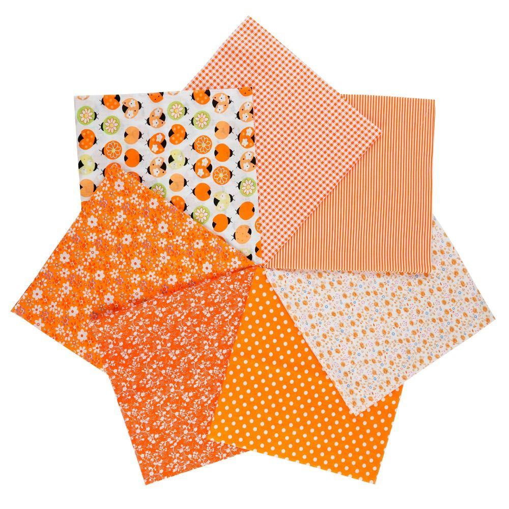 7Pcs/set Pre-Cut Cotton Fabric Stash Colorful DIY Sewing Patchwork Fabric Bundle 50x50cm Cotton Fabric