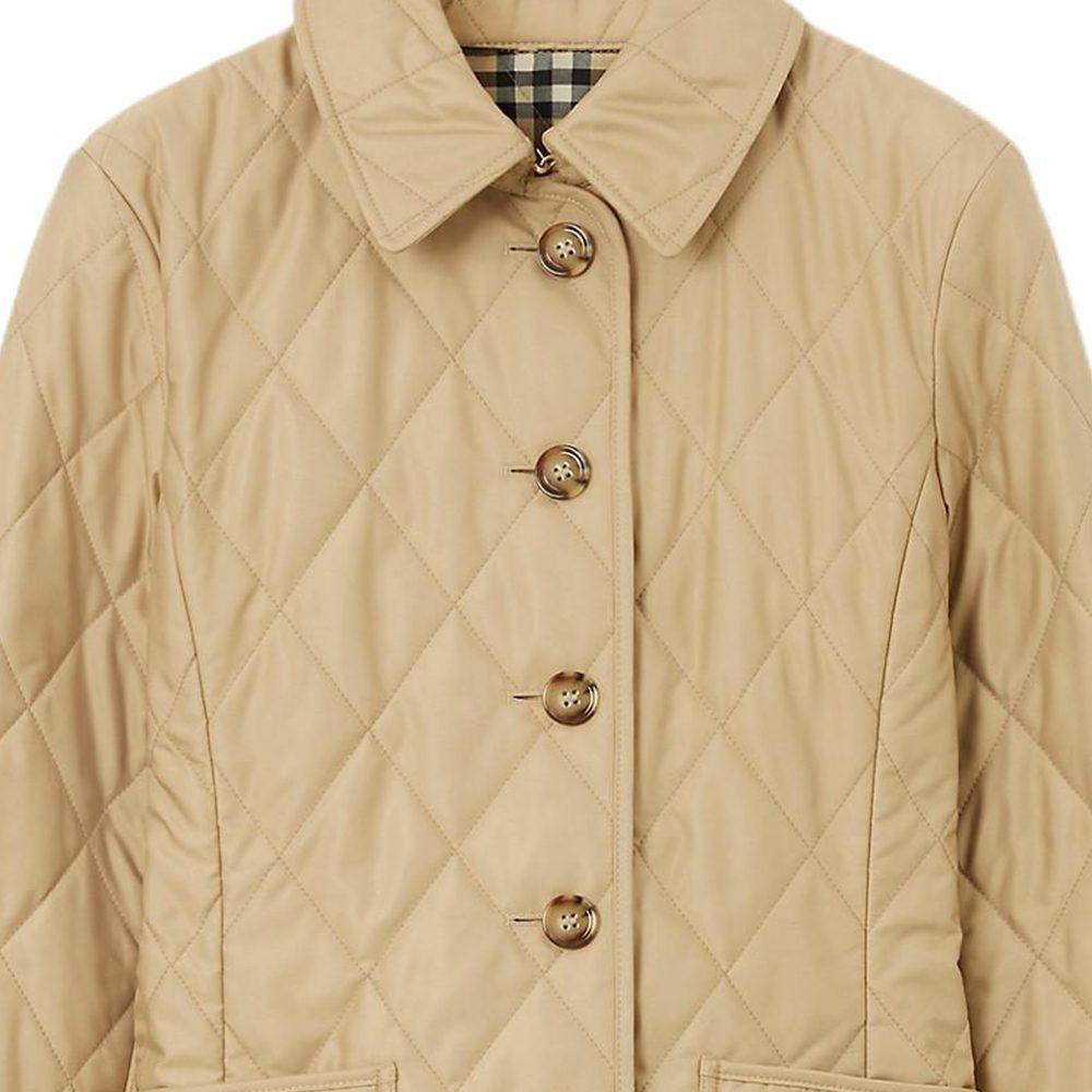 Burberry Jacket Slim Fit Women's Khaki Beige 80498681