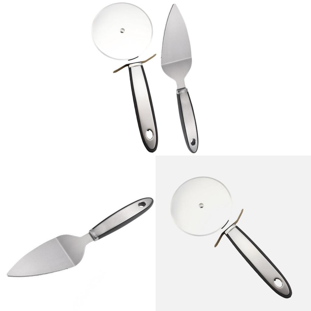 Stainless Steel Pizza Peel And Cutter For Baking And Cooking