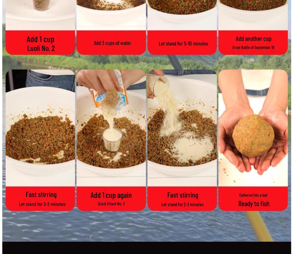 Schwarze Grube Nein. 123: Allzweck-Wildfisch-Karpfenköder, Drei-in-Eins-Schneckenformel