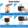 Electric jar vacuum sealing kit jar vacuum sealer  Black manual version