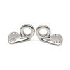 2PCS 4PCS 316 Stainless Steel Marine Pad Eye Fender Hooks Fending Hook Spring For  Marine Hardware For Sail Ship Boat Trailers