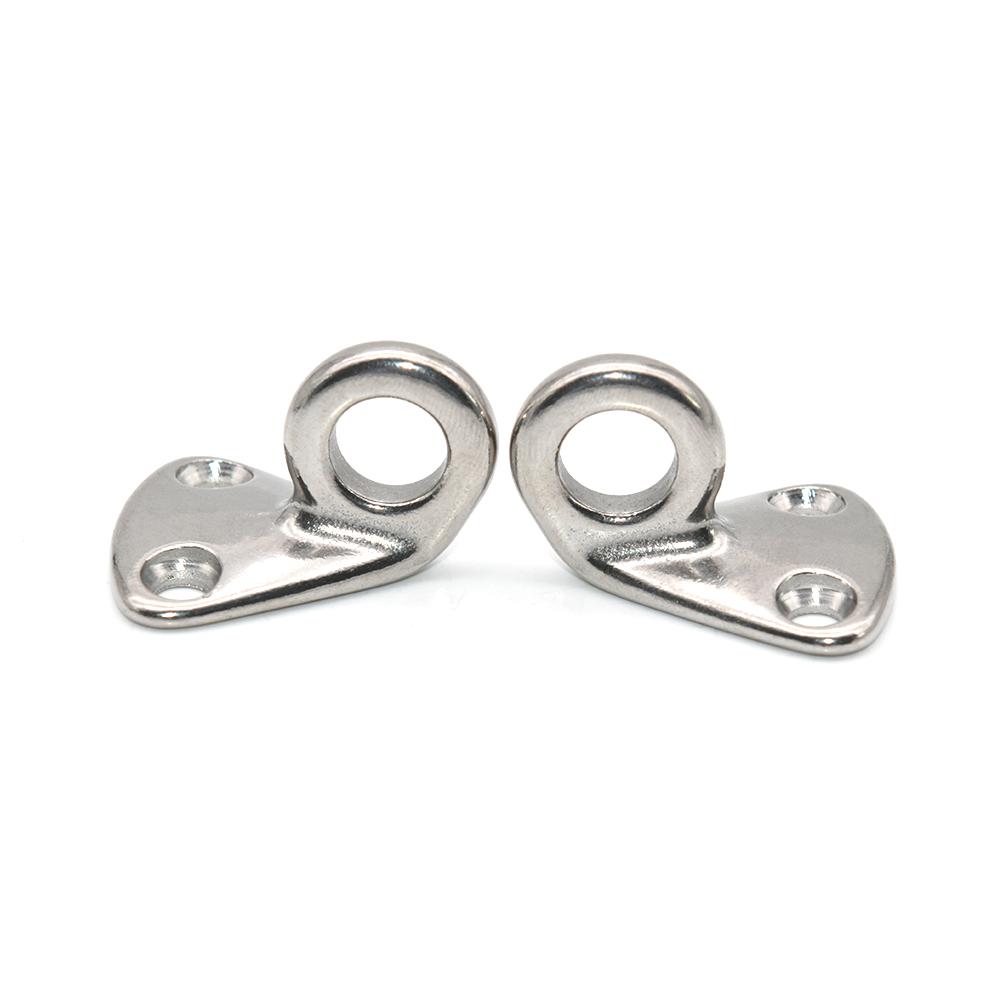 2PCS 4PCS 316 Stainless Steel Marine Pad Eye Fender Hooks Fending Hook Spring For  Marine Hardware For Sail Ship Boat Trailers