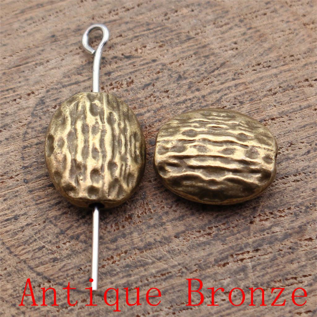 Charms Piatto Torsione Foro Grande Perline Sfuse Per Braccialetto Collana Gioielli Fabbricazione Componenti