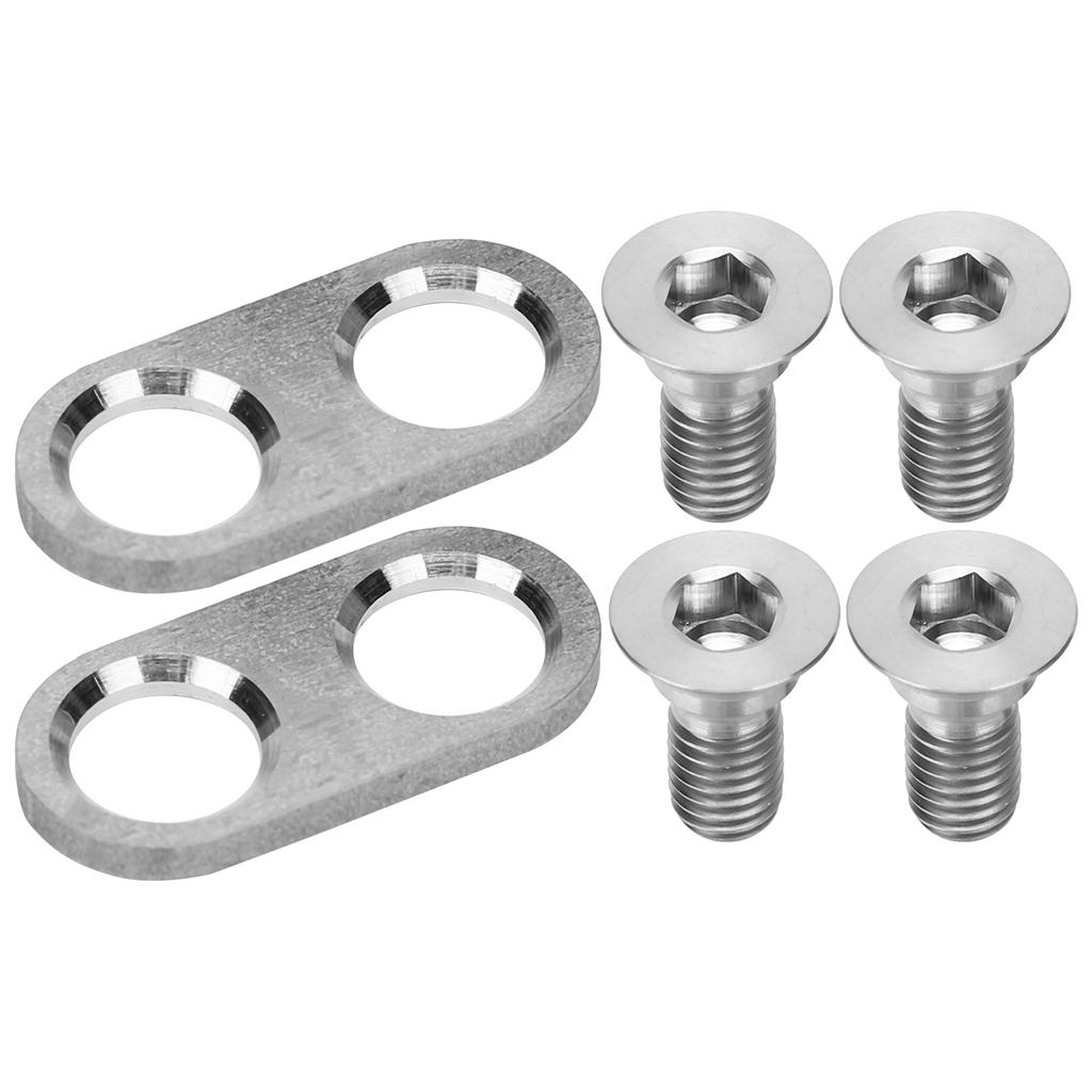 Mountain Bike Pedal Cleats Mounting Screws and Washers Titanium Alloy Cycling Accessory