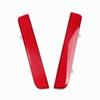for Range Rover LR2 Rear Bumper Reflector Lights Pair Red Marker Lens Tail Fog Lamp Replacement Driving Safety