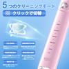 JTF Electric Sonic Toothbrush with 6 Replacement Travel 5 Cavity USB Charging IPX7 P200 Electric Toothbrush, Heads, Case, Portable, Modes, Prevention,