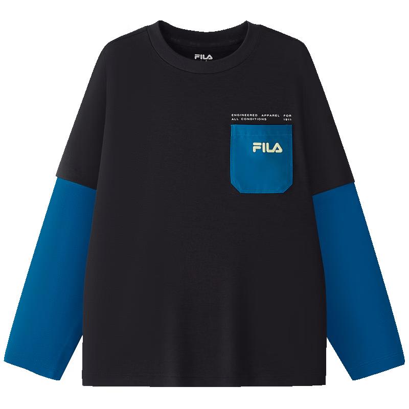FILA Kids  Unisex Knit Long Sleeve T-Shirt 140