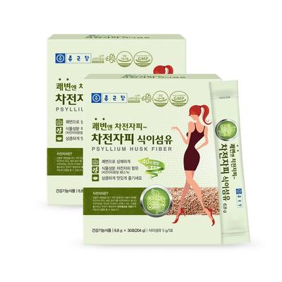 Chong Kun Dang Psyllium Husk Dietary Fiber 30p, 204g, 2 Units