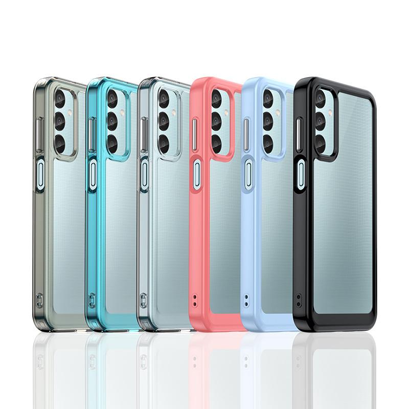 For Samsung M55 Case Cover Samsung Galaxy M55 M 55 5G Capas Shockproof Phone Bumper Transparent Colour Frame Clear Samsung M55