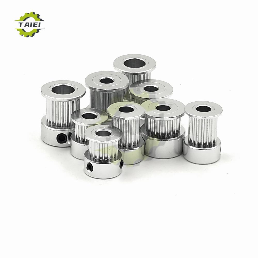 G2M 20 21 22 23 24Teeth 2GT Timing Pulley Bore 3/4/5/6/6.35/8/10mm GT2 Synchronous Wheel For Belt Width 6/10mm 3D Printer Parts
