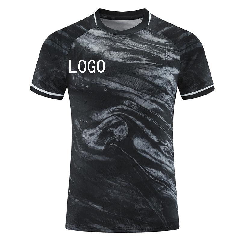 Carl M Football Jersey Men's Game Training Team Jersey Short-sleeved Top Quick-drying Breathable Casual Sports Adult T-shirt