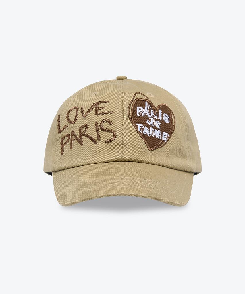 Weseuken Love Paris Washed Ball Cap (Beige)