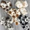 Thick Plush Faux Shearling Scarf Spotted Pattern Curly Fleece Collar  Outdoor Shopping