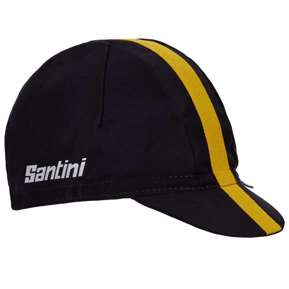 Santini Pirelli Sports Club Radmütze RE460COT4PSC Schwarz Gelb